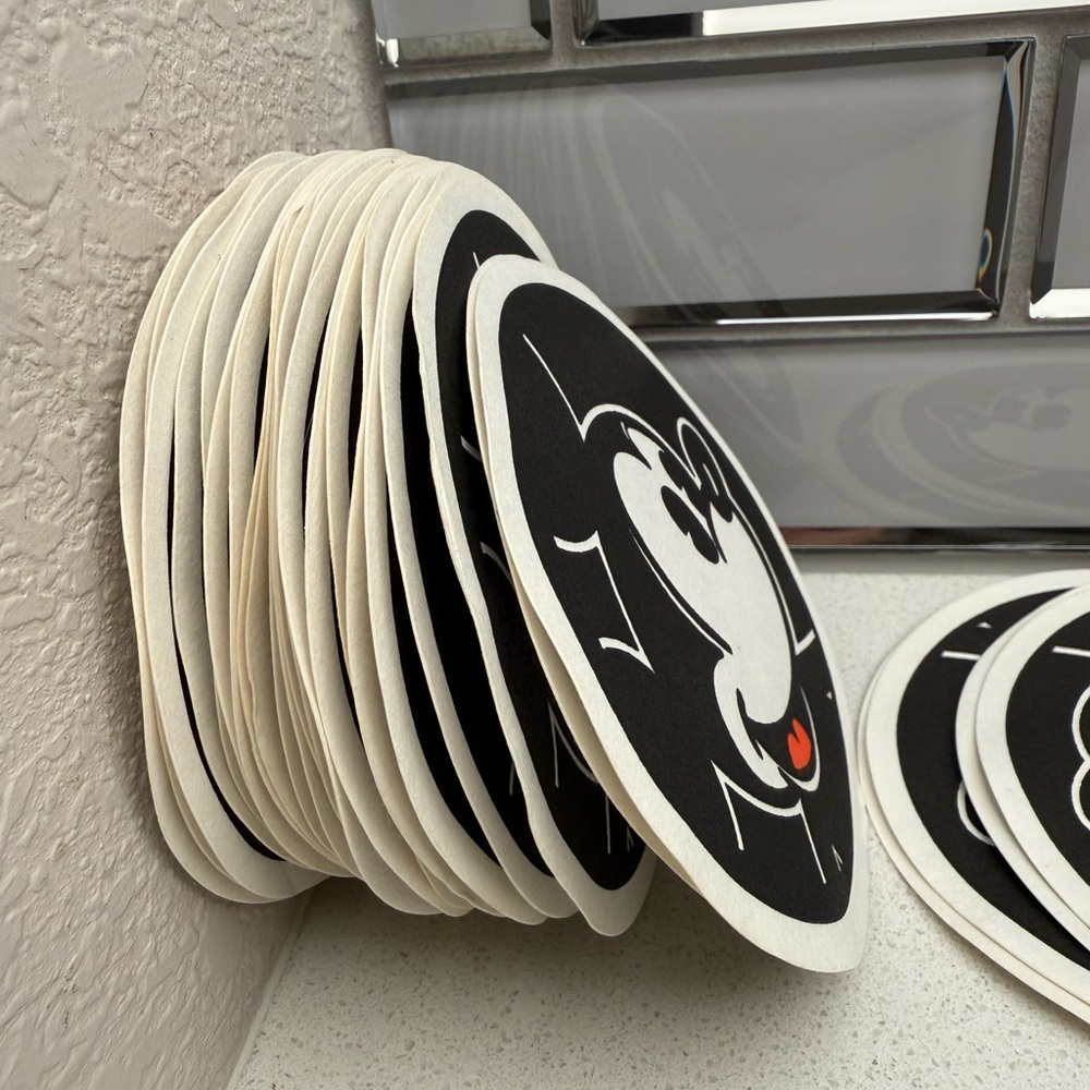 Vintage Mickey Mouse Paper Drink Coasters Set of 27 Walt Disney World Hotels - Picture 6 of 8